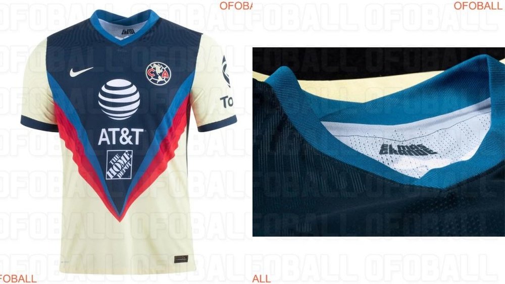 The Club América top has been leaked. Screenshot/Ofoball