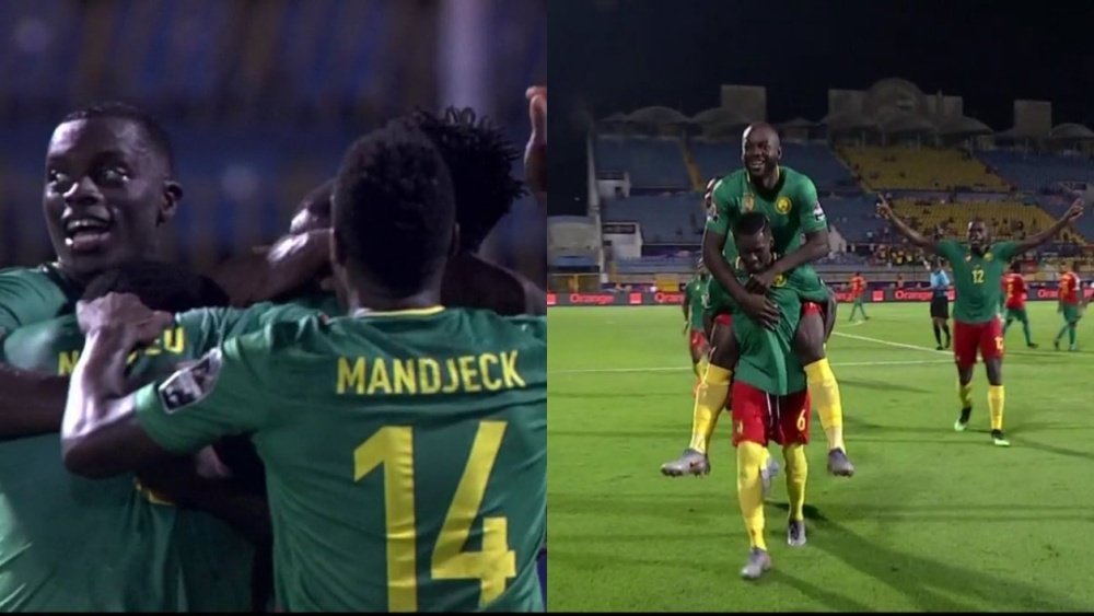 El error y la suerte permitieron el doblete de Camerún en tres minutos, Captura/FoxSports
