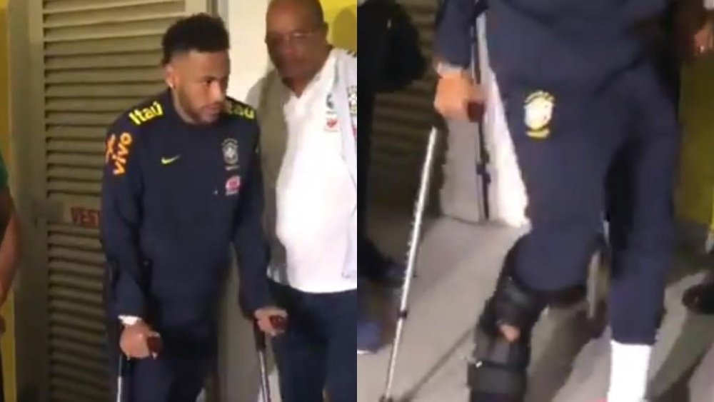 El diagnóstico inicial de la lesión de Neymar. Capturas/SportsCenter