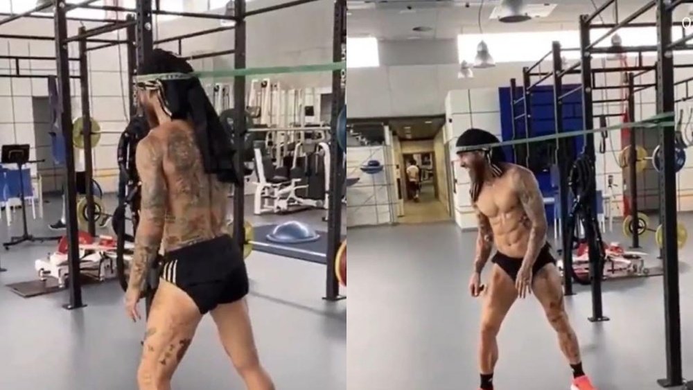 Modric vaciló a Ramos por sus ejercicios en el gimnasio. Instagram/SergioRamos
