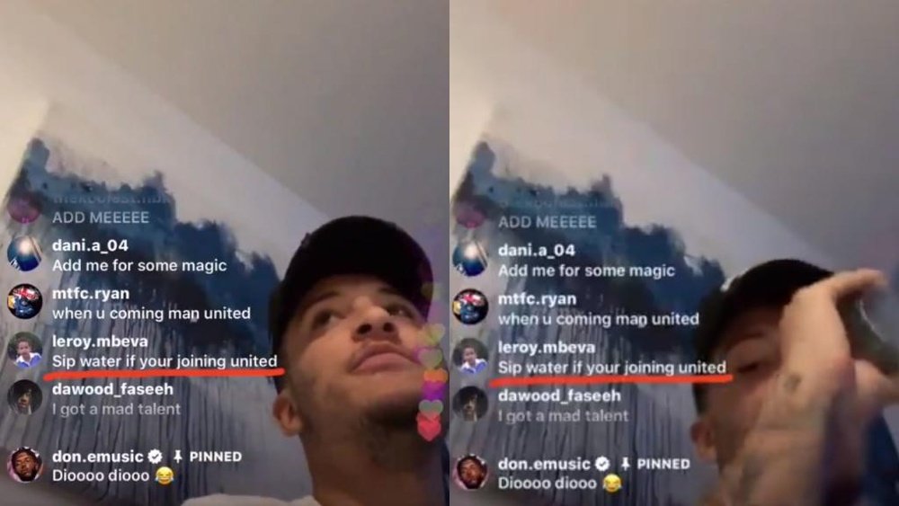 He could have announced his signing for United. Instagram/sanchooo10
