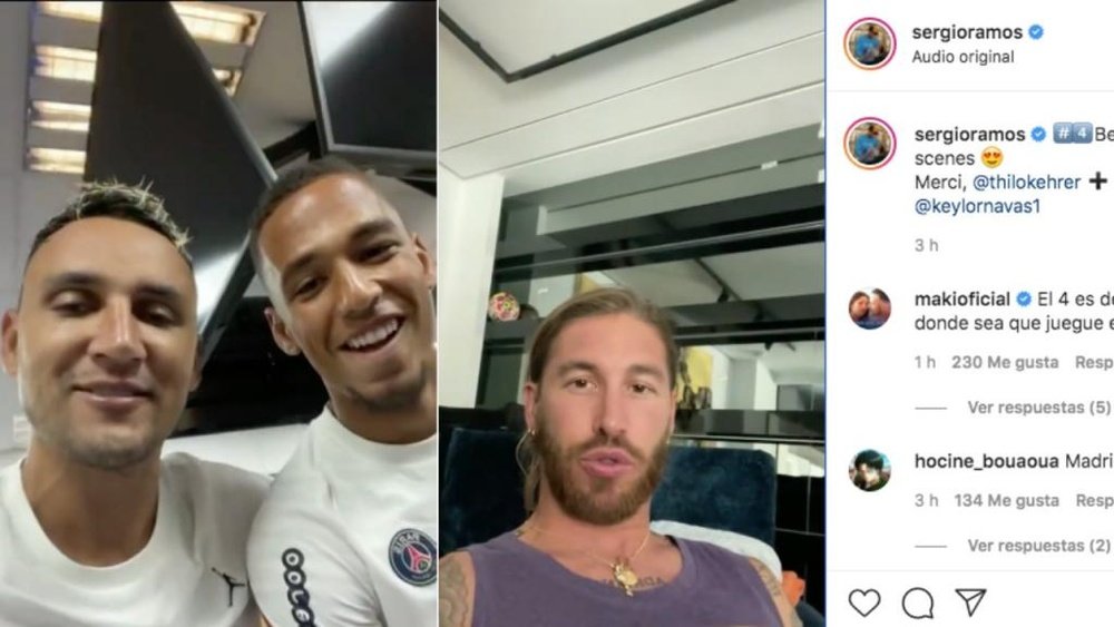 Sergio Ramos 'negoció' por su dorsal. Capturas/Instagram/sergioramos