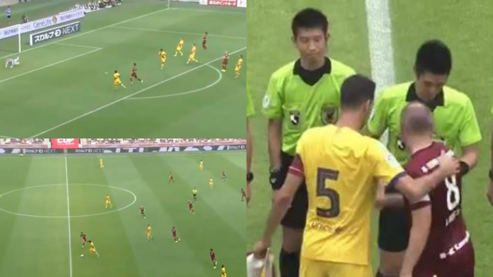 Barcelona played in their away kit for the first time against Vissel Kobe