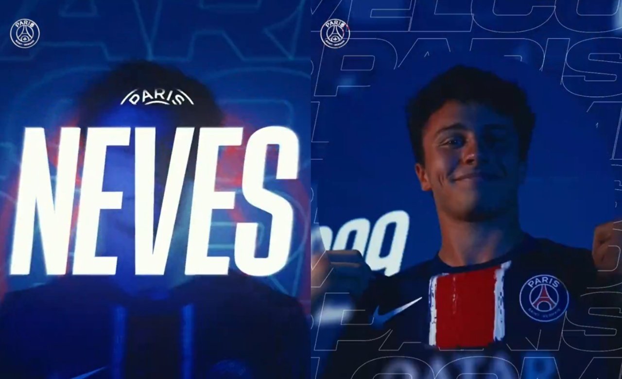 João Neves ya es oficial en el PSG. Capturas/PSG