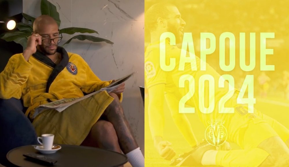 Capoue renovó con el Villarreal. Capturas/VillarrealCF