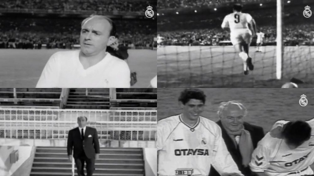 El Madrid, fiel a su historia: así recordó los seis años sin Di Stéfano. Twitter/RealMadrid