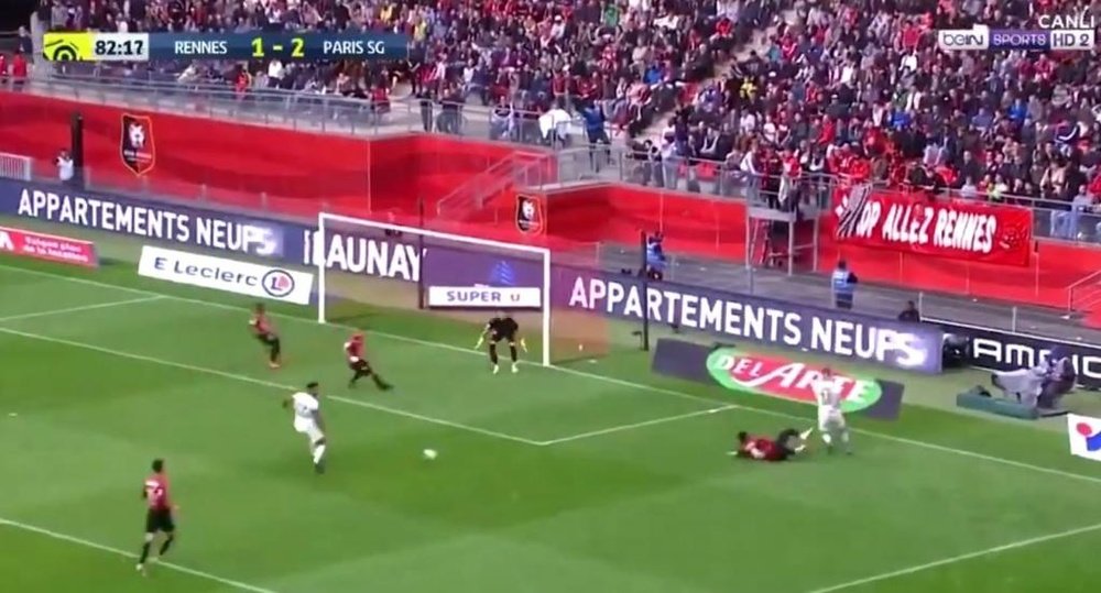 Choupo-Moting a réalisé de bons débuts. Capture/beInSports