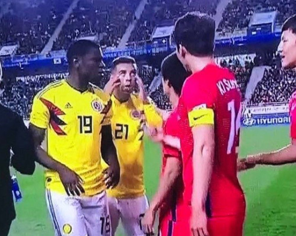 Colombia cayó ante Corea, y el recuerdo del gesto de Cardona volvió. Twitter
