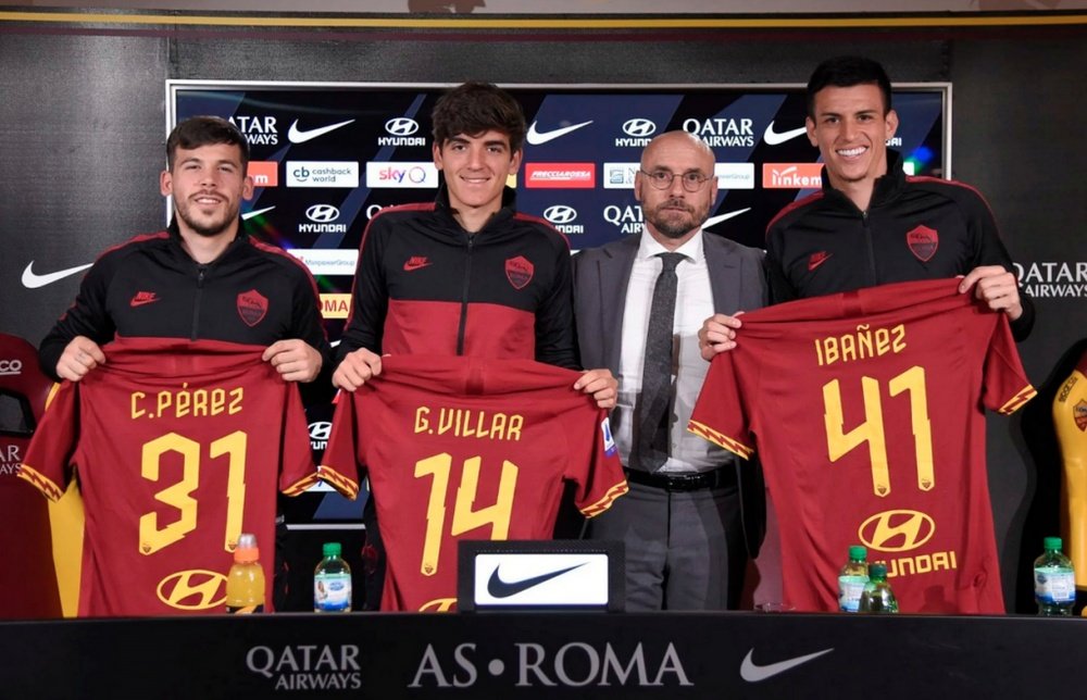 Los tres últimos fichajes de la Roma fueron presentados. ASRomaEspanol