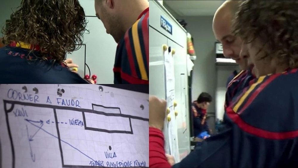 Comment Puyol expliquait le but qui a conduit l'Espagne en finale. Captura/AmazonPrimeVideo