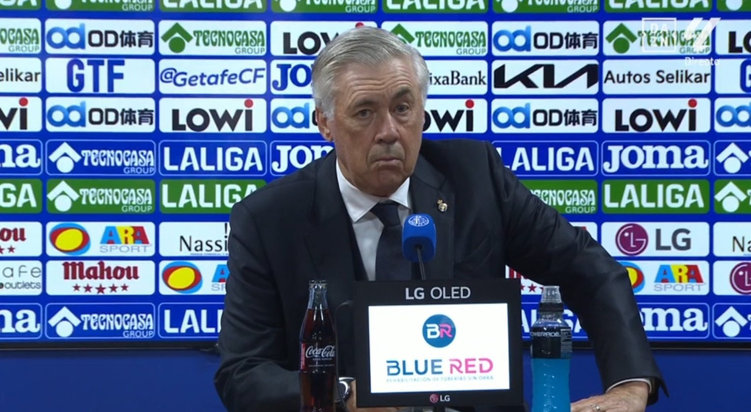 Camavinga and Alaba suffered muscle injuries against Getafe. Screenshot/MovistarLaLiga