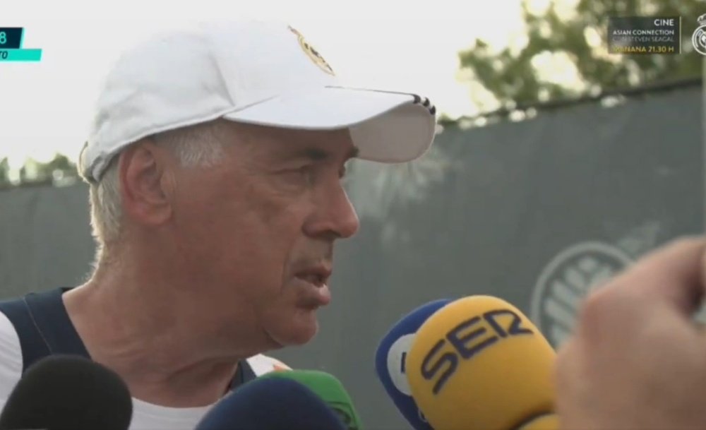 Bellingham ignored Carlo Ancelotti's phone call. Screenshot/RealMadridTV