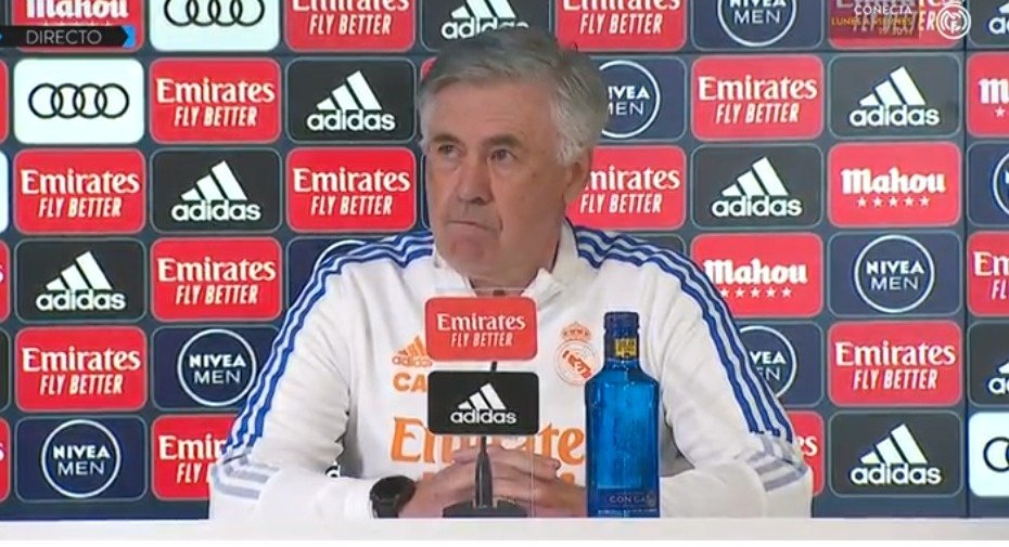 Ancelotti está confiante para as próximas partidas. Captura/RealMadridTV