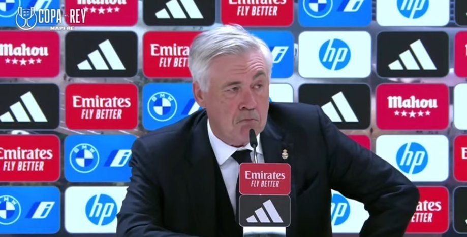 Ancelotti s'est exprimé en conférence de presse. Capture/RealMadrid
