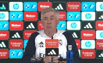Ancelotti habló en rueda de prensa. Captura/RealMadridTV