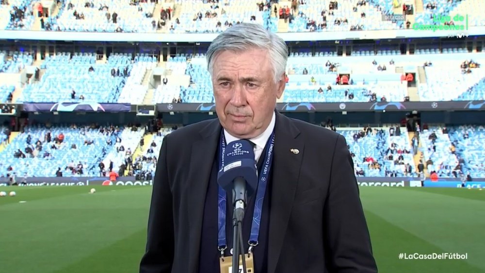 Ancelotti will reserve Casemiro. Screenshot/MovistarLigaDeCampeones