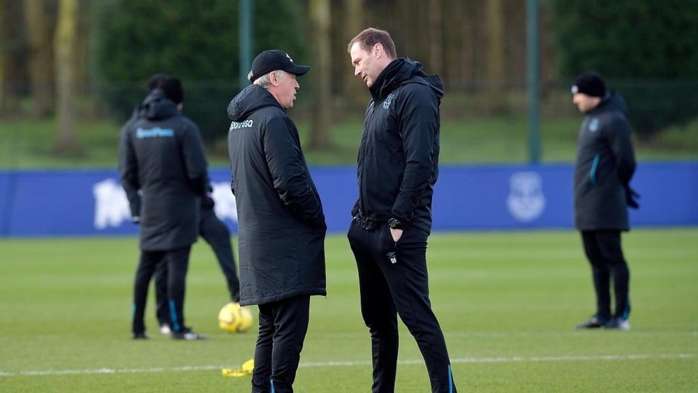 El Everton vuelve a recuperar su sonrisa con Ancelotti. Twitter/Everton