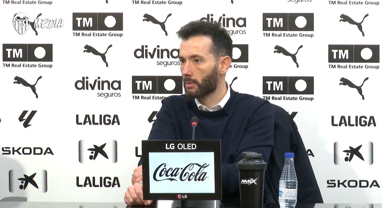 Corberán restó importancia al error de Guillamón. Captura/ValenciaCF