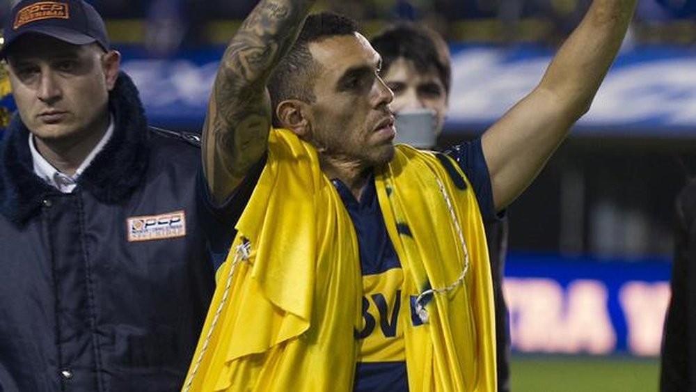 Carlos Tévez, recibido por la afición de Boca Juniors. Twitter