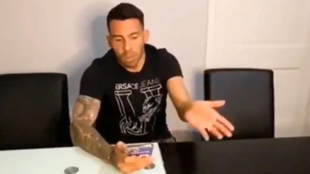 Carlos Tévez is now on Tik Tok and Instagram. Screenshot/carlitostevez