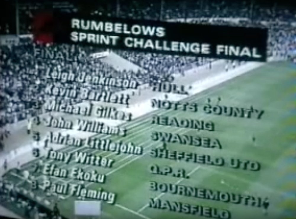 The Rumbelows Spint Challenge in 1992. Youtube/JohnnyBiggs