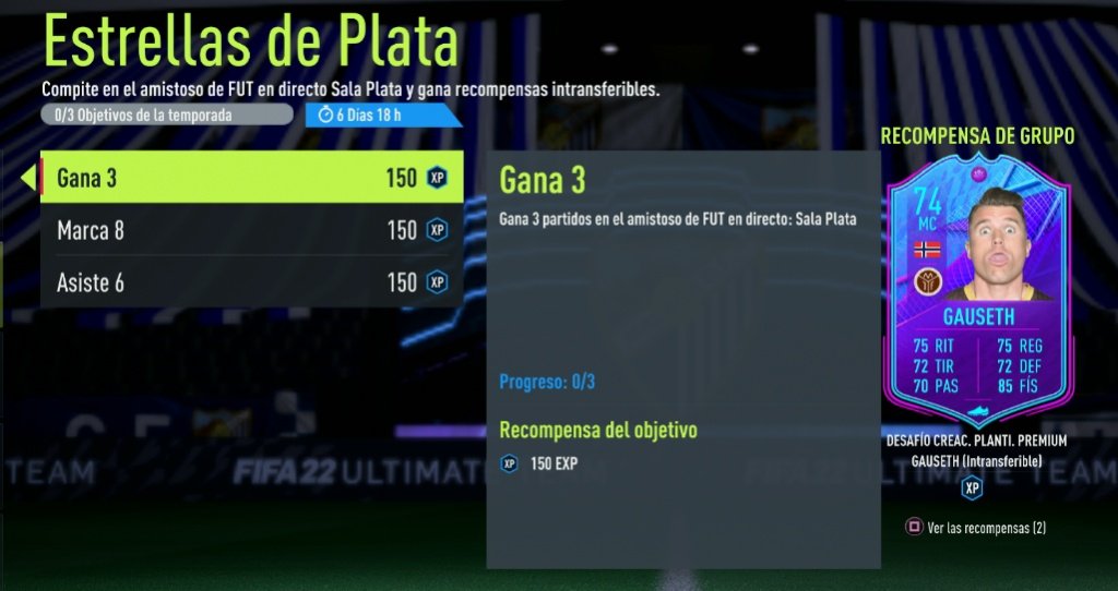 Carta Fin de una era de Gauseth. EA Sports