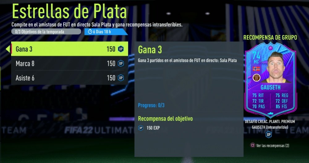 Carta Fin de una era de Gauseth. EA Sports