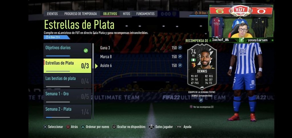 Carta IF de plata de Dennis. Twitch/teambesoccer