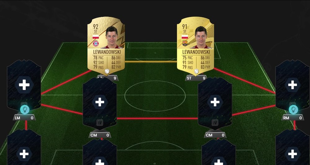 Carta de Lewandowski en FIFA 23. FUTBIN