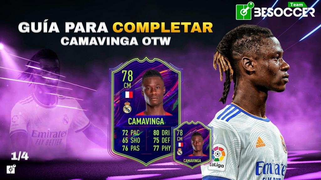 Carta Ones to Watch de Eduardo Camavinga. Team BeSoccer