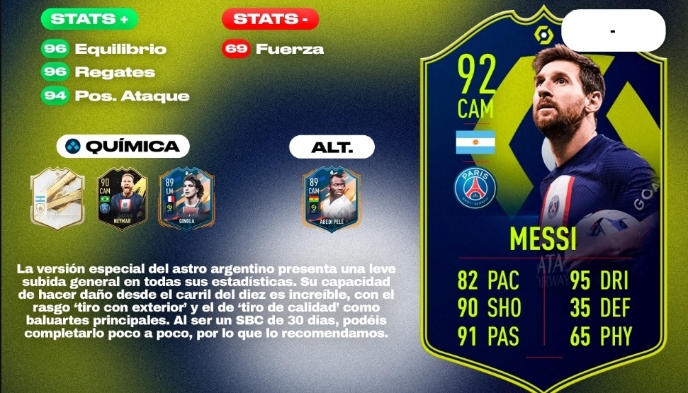 ¿merece La Pena El Sbc Leo Messi Potm Soluciones De Sus Desafíos