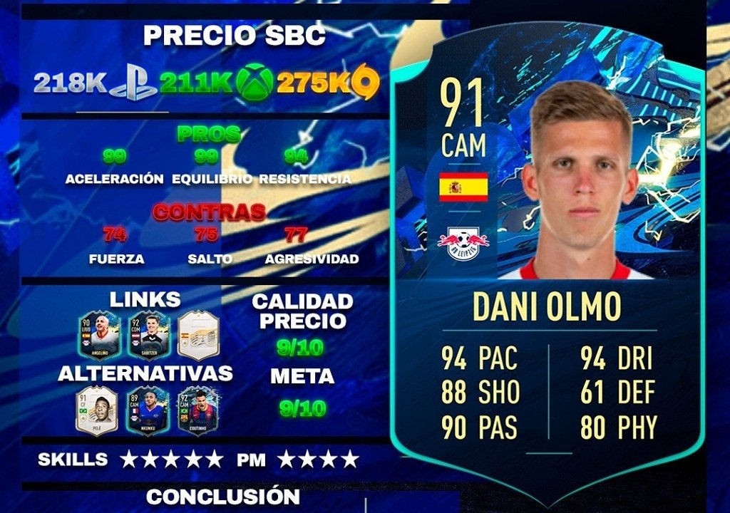 Dani Olmo Tots Moments El Neymar De La Bundesliga Y Solución A Su Sbc