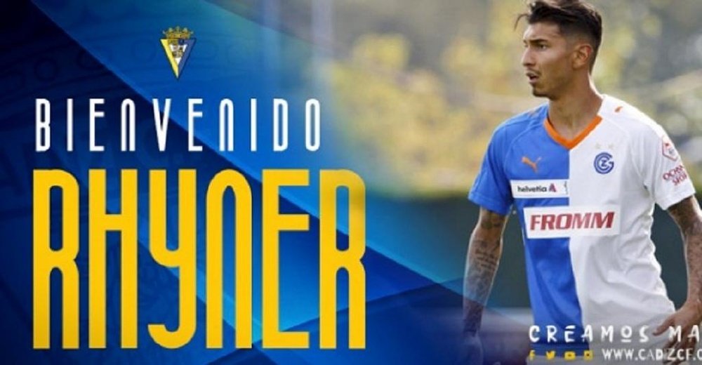 Rhyner, nuevo jugador del Cádiz. Cádiz_CF