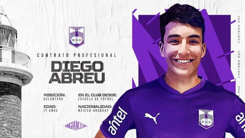 Diego Abreu firmó por Defensor Sporting. DefensorSporting