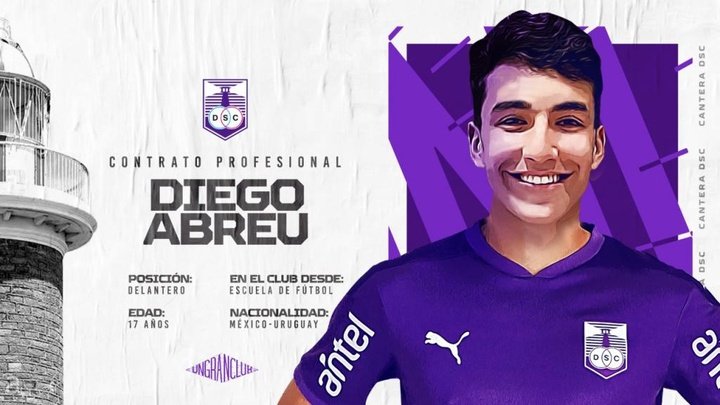 El 'Loco' Abreu Jr ya es futbolista profesional