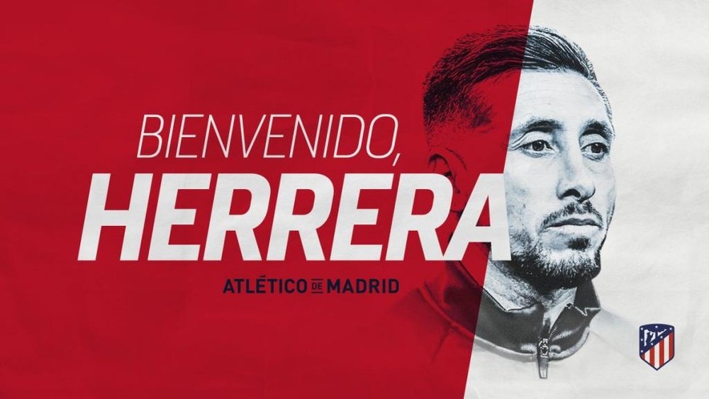 Herrera foi anunciado no Atlético de Madrid. Atleti