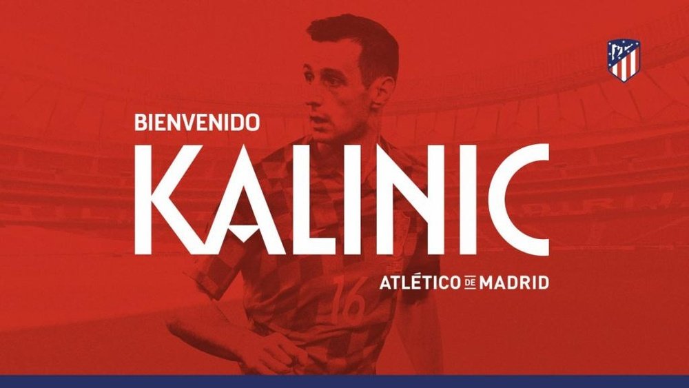 Kalinic ya es del Atlético. Twitter/Atleti