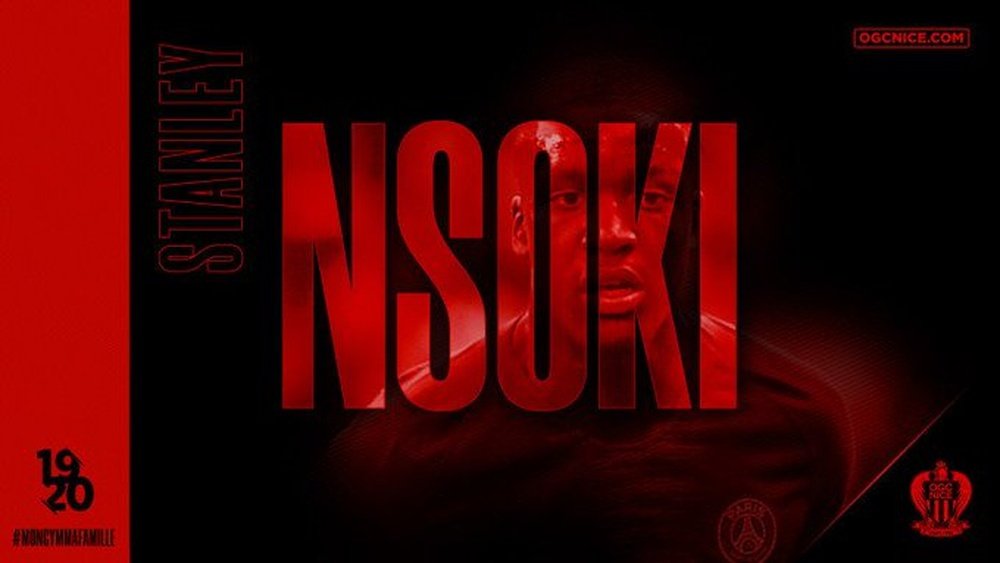 PSG vende Nsoki ao Nice. OGNice