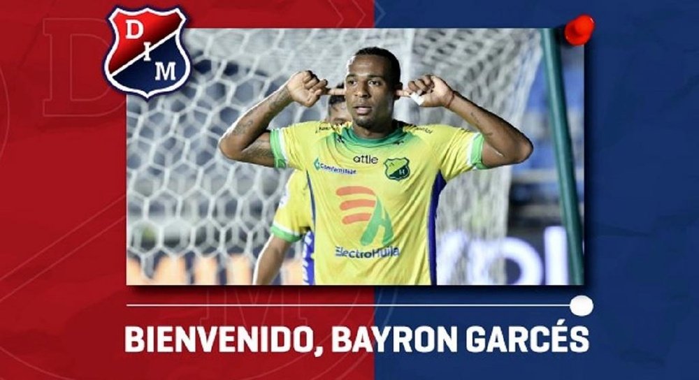 Bayron Garcés, nuevo jugador de Independiente Medellín. DIMoficial