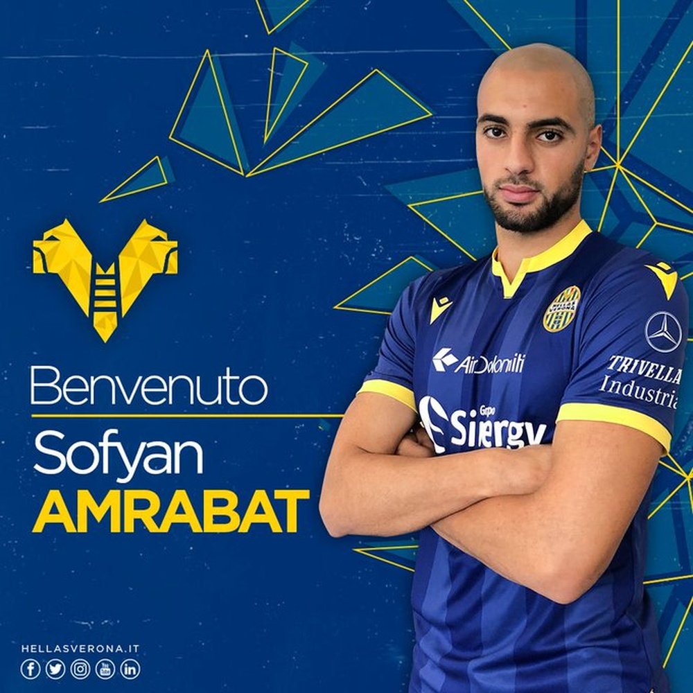 Amrabat has joined Hellas Verona on a loan switch from Brugge. HellasVeronaFC
