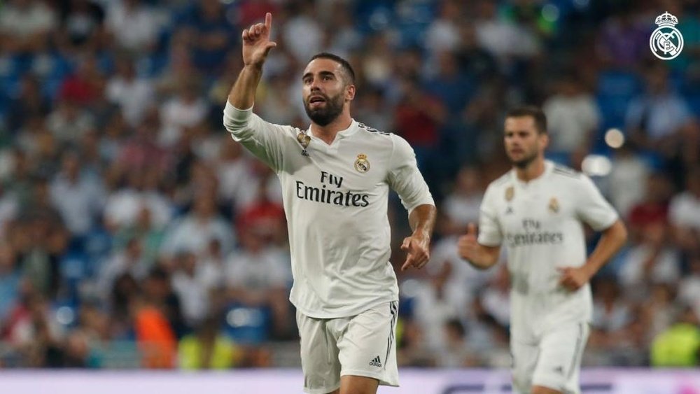 Dani Carvajal has expressed his desire to one day play in the Premier League. TWITTER/RMCF