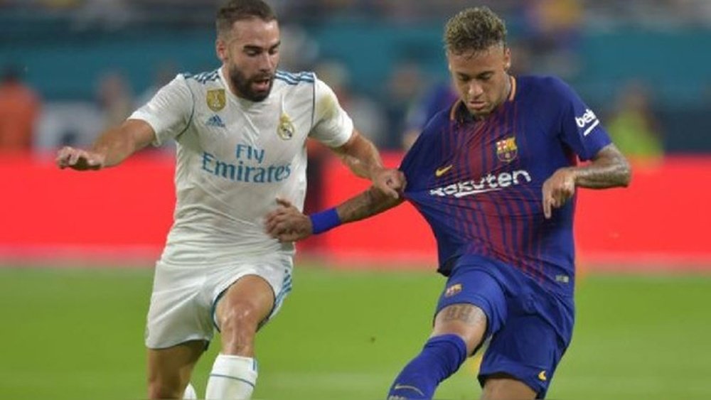 Carvajal y Neymar podrían reencontrarse en el Madrid. EFE