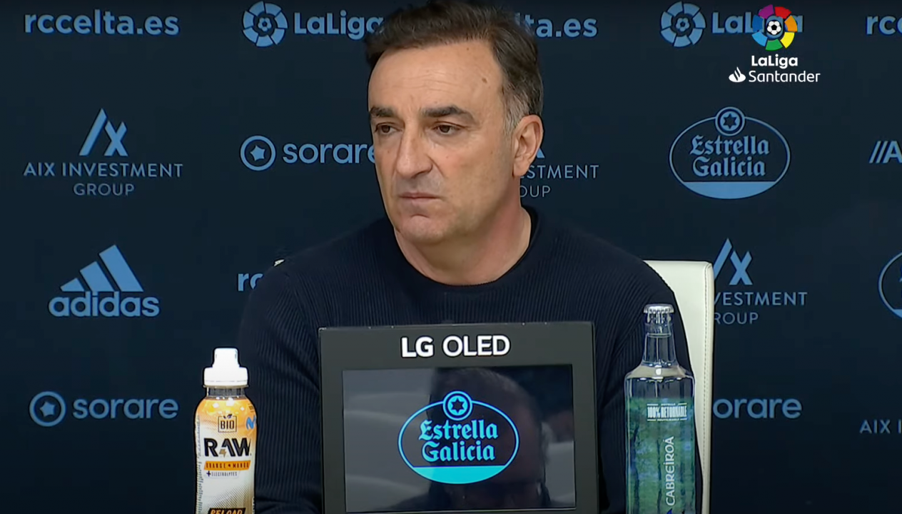 Carvalhal, rendido a los pies de Aspas; Iago reconoció que tuvieron 