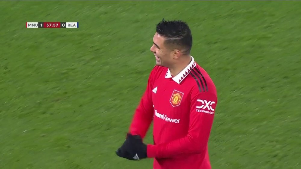 Caemiro metió un doblete en cuatro minutos. Captura/DAZN