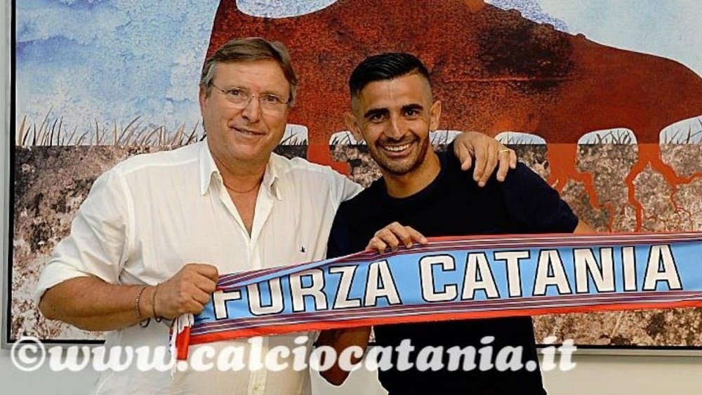 Catania jugará en el Catania, en su ciudad natal. Twitter/Catania