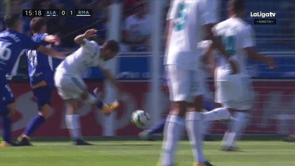 Ceballos marcou o seu primeiro golo pelo Real Madrid. LaLigaTV