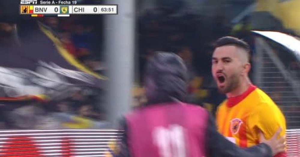 Benevento finally win in Serie A. Twitter