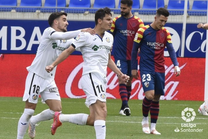 Getafe vence 'final da salvação' contra o Huesca