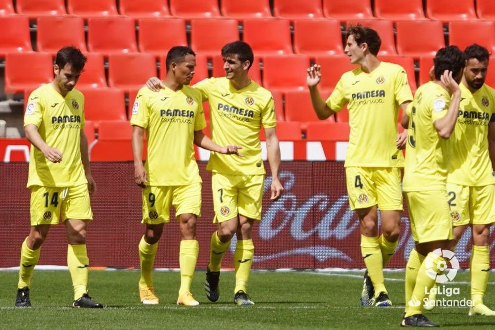 El gol de Gerard Moreno le da ventaja al 'submarino amarillo'. EFE