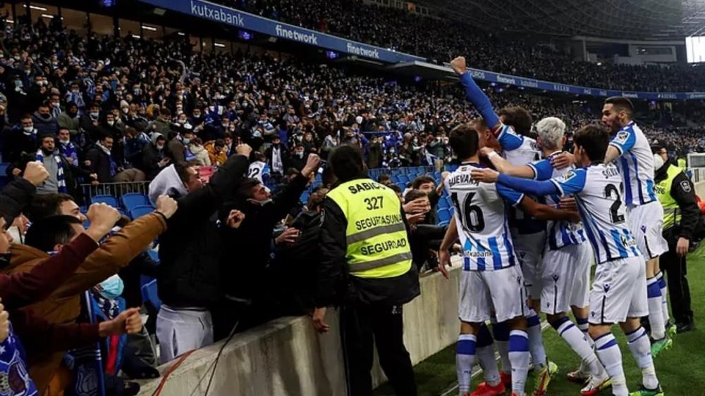 La Real Sociedad eliminó al Atlético de la Copa del Rey. EFE